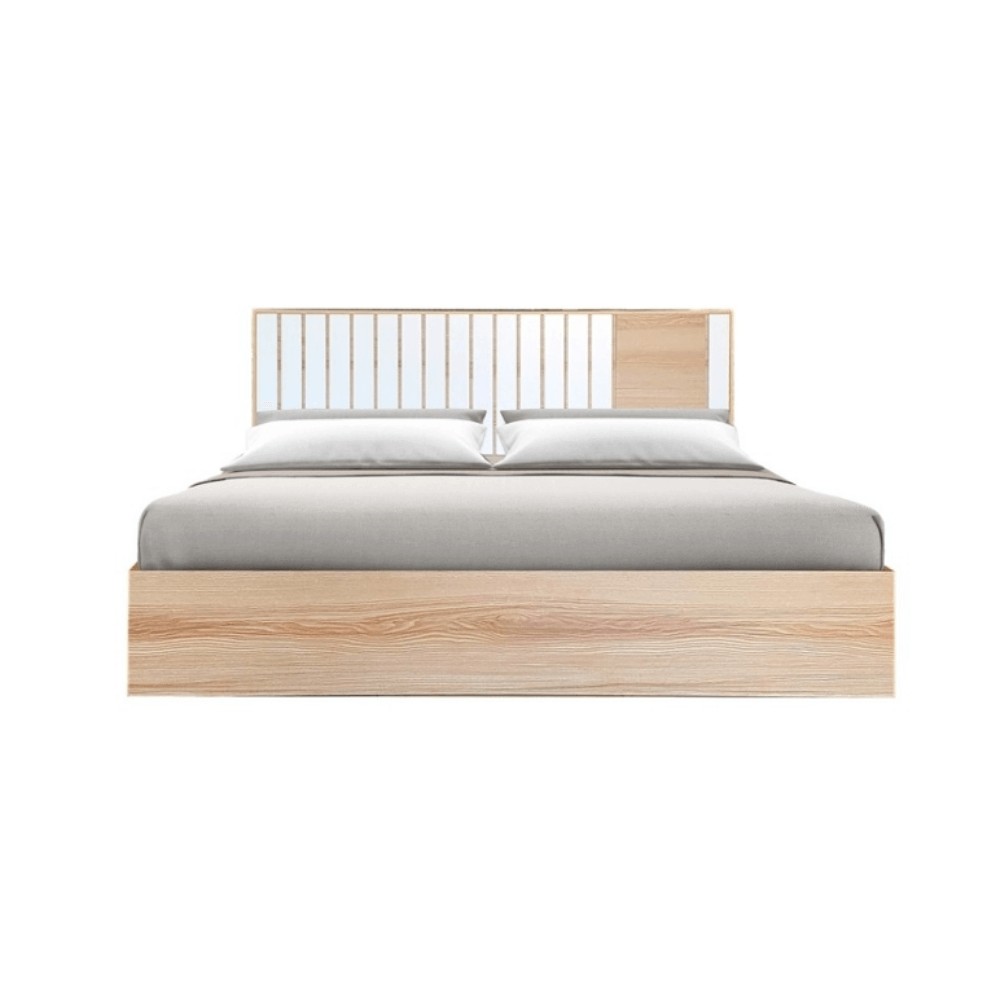 ชุดห้องนอน 6 ฟุต WISDOM DESIGN FURNITURE รุ่น AMANDA สี แอช/ขาว_2